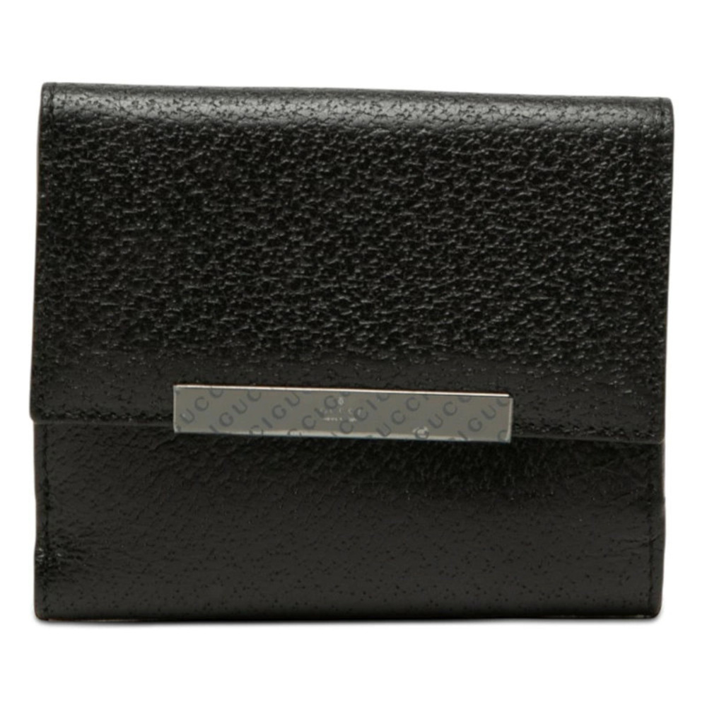 Gucci bi fold wallet black leather